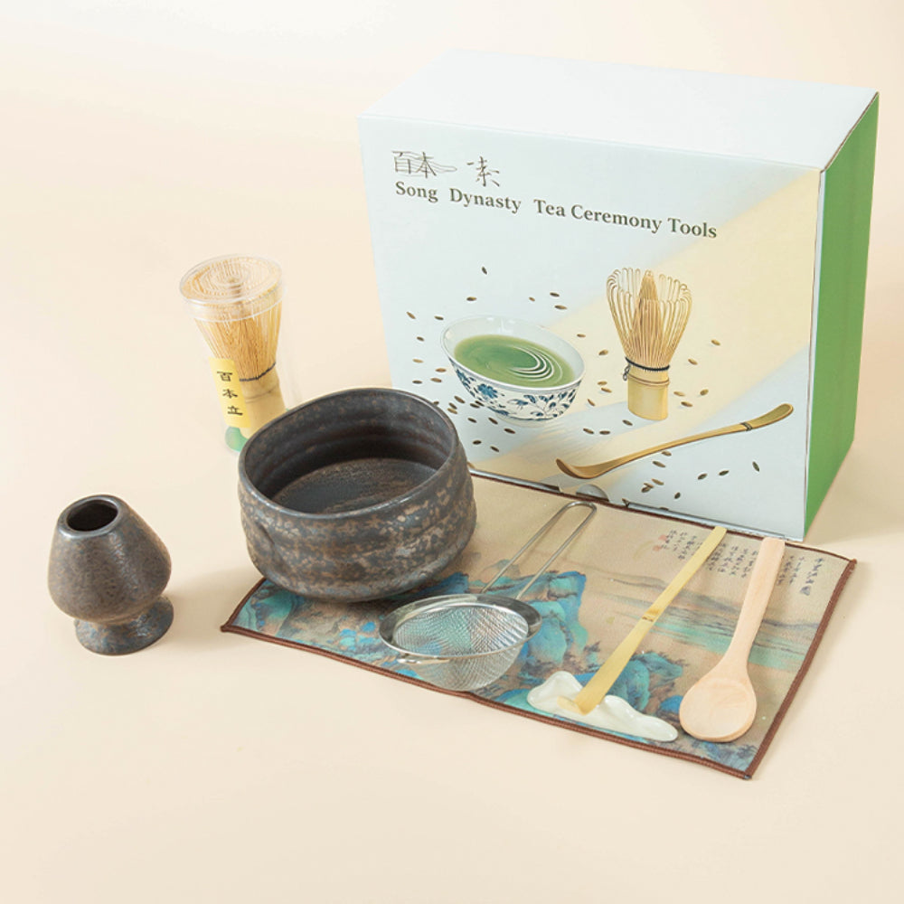 Japanese Kiln Glaze Matcha Tea Set