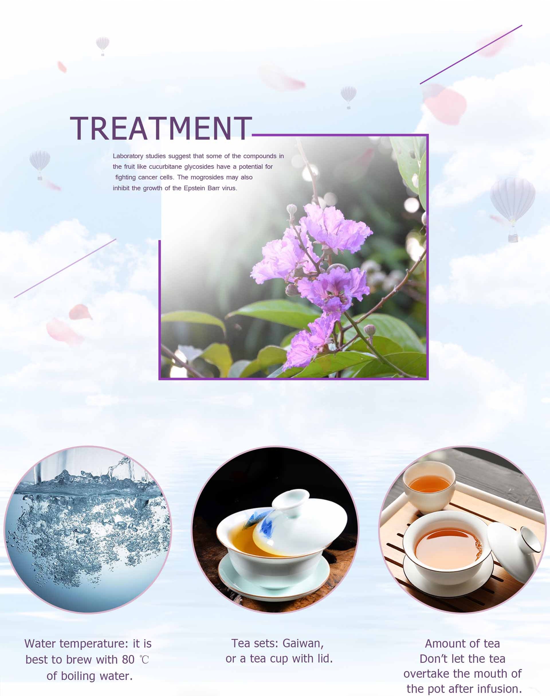 Momordica Grosvenori Flower Tea