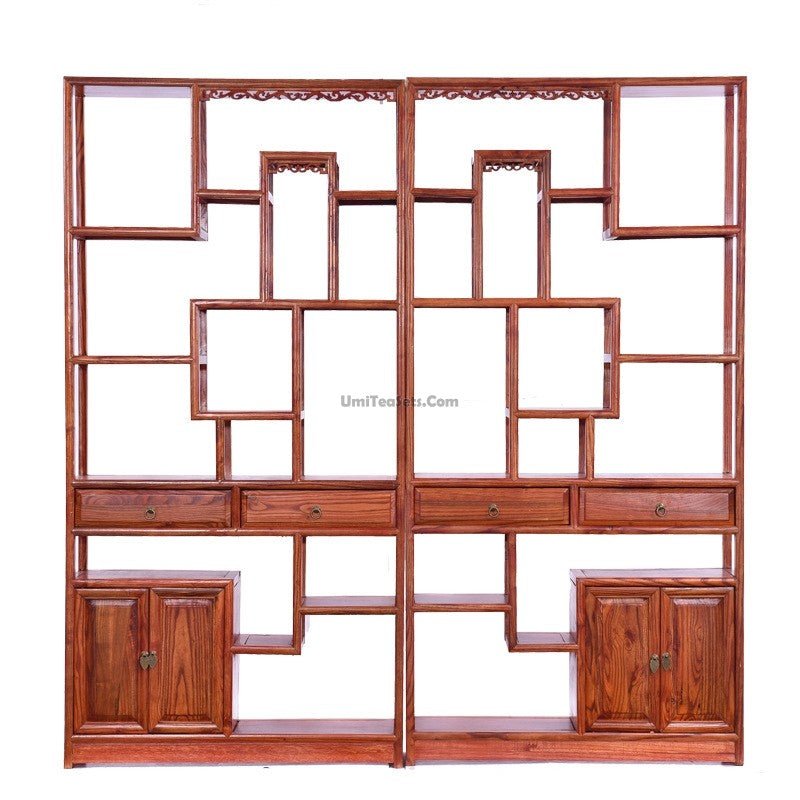 Chinese Tea & Accessories Display Cabinet Shelf