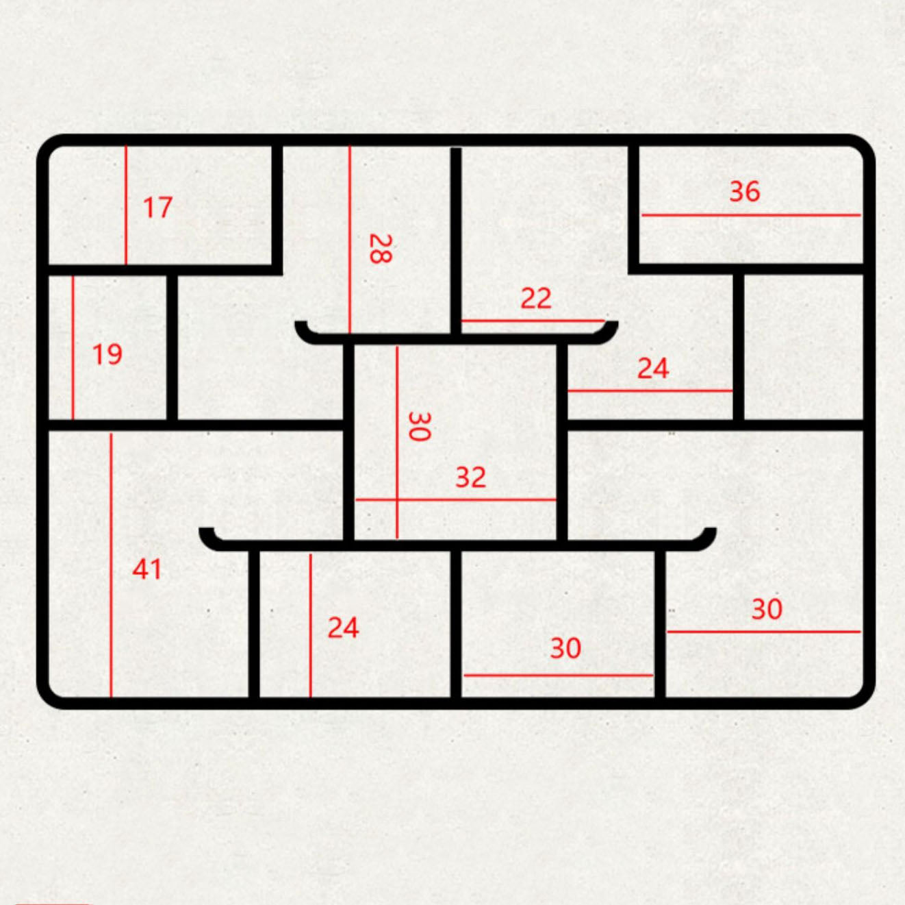 PANGA-PANGA Wall Hanging Curio Display Cabinet